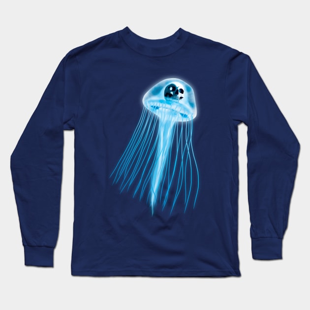 Neon Medusa Long Sleeve T-Shirt by patrickkingart